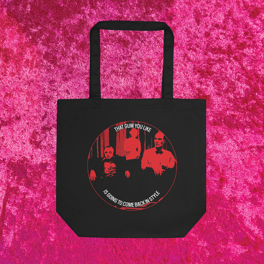 Twin Peaks That Gum You Like Black Cotton Tote Bag