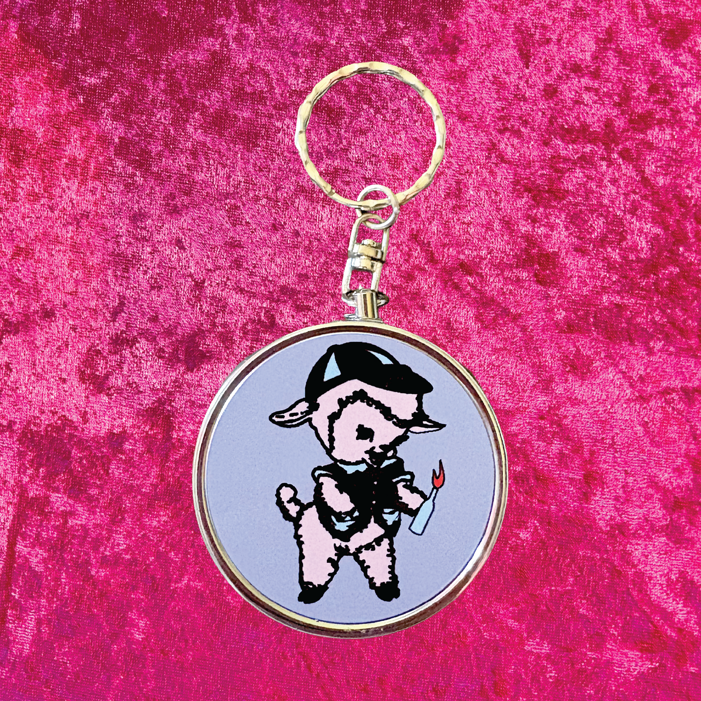 Lil Lamb Travel Ashtray Keychain