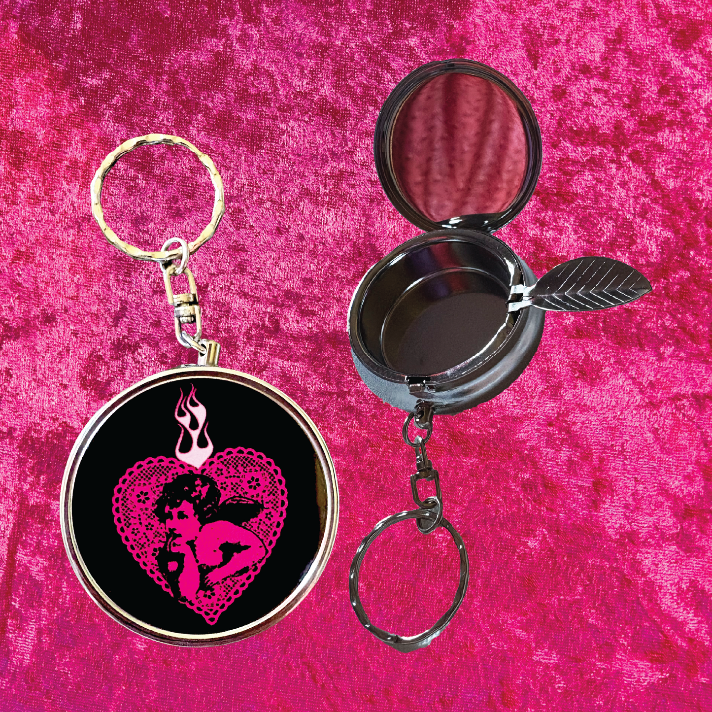 Cherub Travel Ashtray Keychain