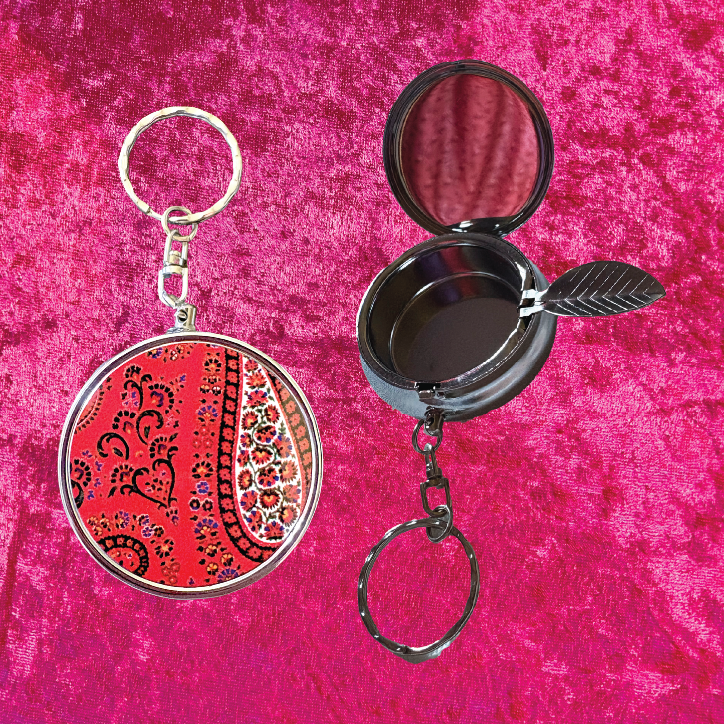 Paisley Travel Ashtray Keychain