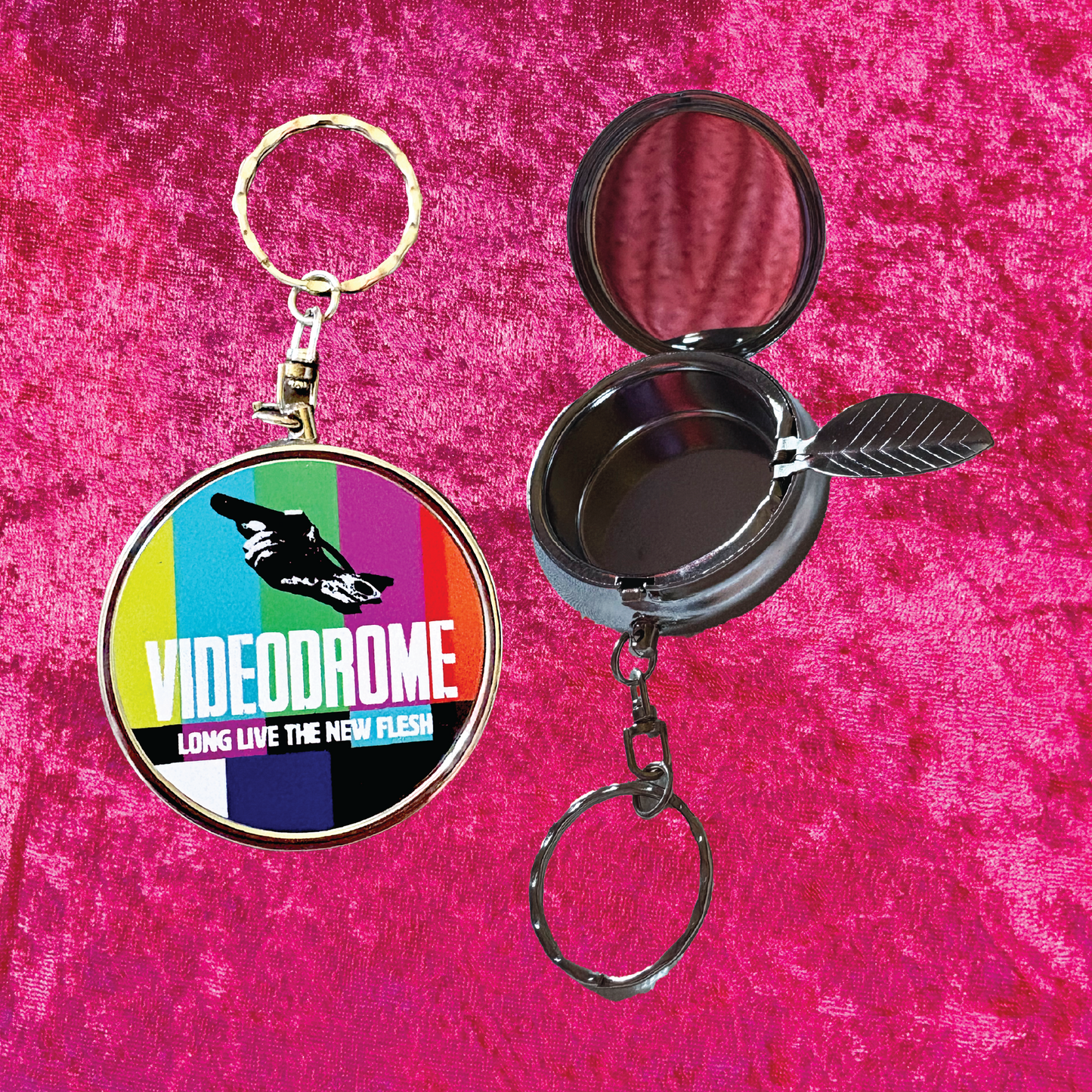 Videodrome Travel Ashtray Keychain